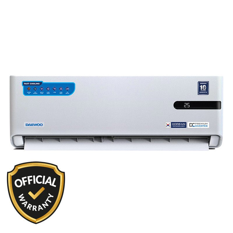 DAEWOO 1 Ton DC Inverter Split Type Air Conditioner (DSB-H129B1KLHI-T)